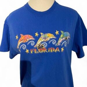 Gildan Royal Blue  Dolphin Graphic Tee